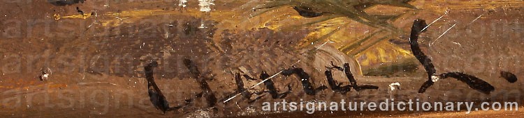 Authentic signature by Clara ‘Clara Ln’ LÖFGREN on artwork