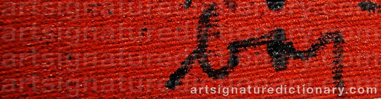 Signature by Enrico BAJ