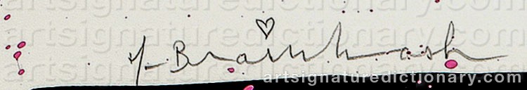 Authentic signature by Thierry ‘Mr. Brainwash’ GUETTA on artwork