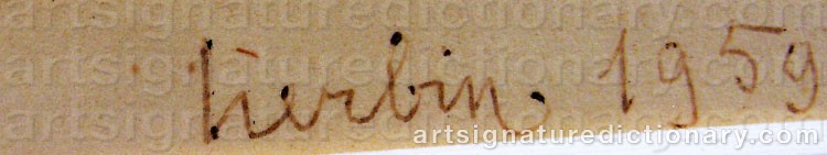 Signature by Auguste HERBIN