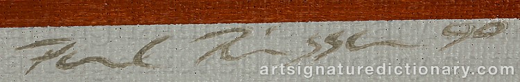 Authentic signature by Paul RIESSER on  artwork