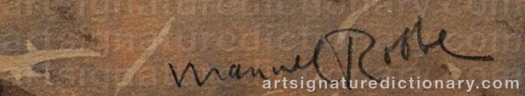 Signature by Manuel ROBBE