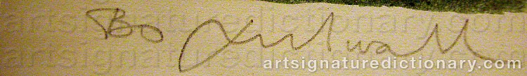Signature by Bo LUNDWALL