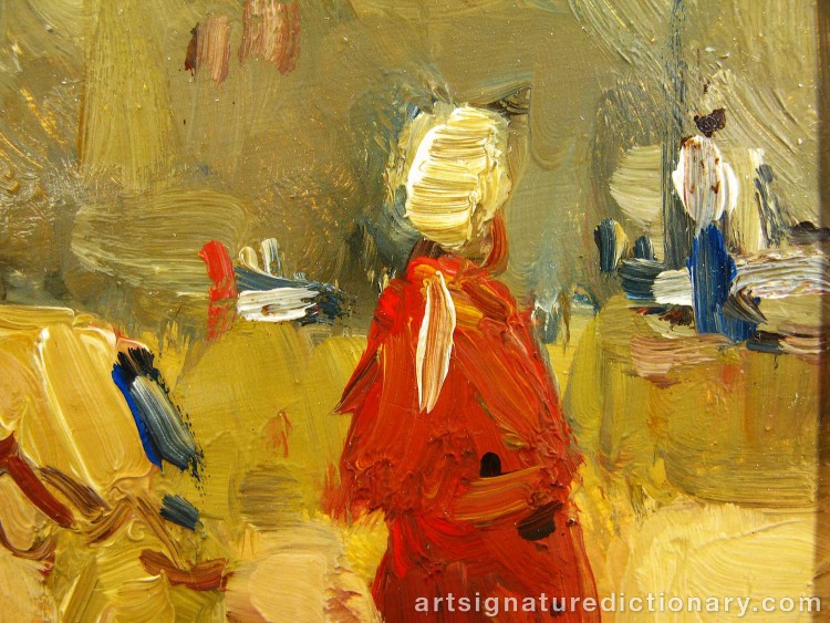 Close-up details showing Arvid Fredrik NYHOLM signature forgery characteristics