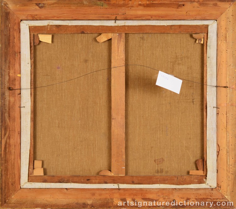 Close-up details showing Paul FISCHER signature forgery characteristics