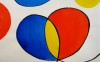 Close-up details showing Alexander CALDER signature forgery characteristics