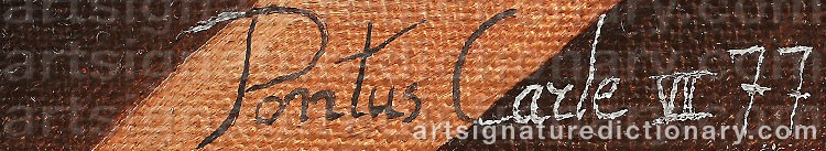 Signature by Pontus CARLE