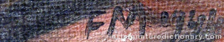 Authentic signature by Frans MASEREEL on  artwork