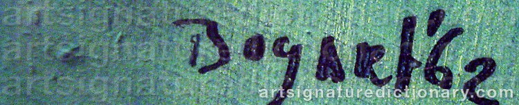 Signature by Bram BOGART