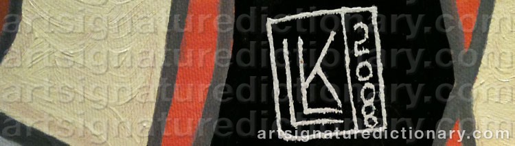 Authentic signature by Lizi KOTHE-LEBSANFT on  artwork