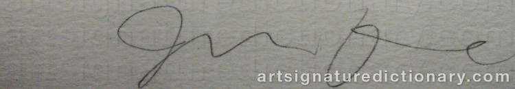 Signature by Jim DINE