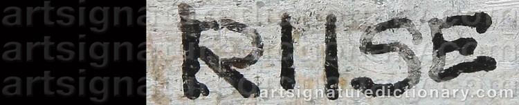 Signature by Carl RIISE