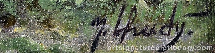 Authentic signature by Jaroslaw CHUDY on Painting/Watercolour artwork