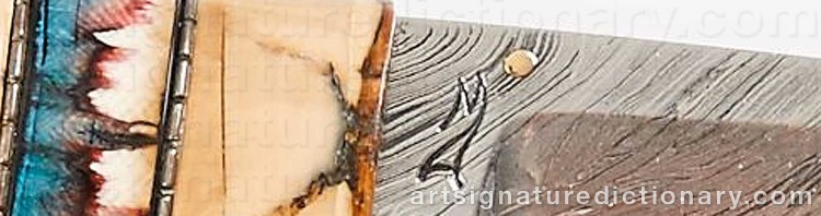 Authentic signature by Morgan AXELSSON on Other artwork