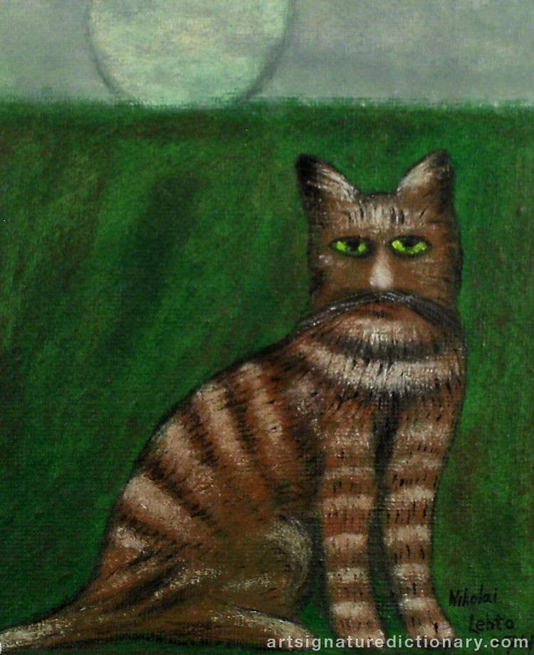 Close-up details showing Nikolai LEHTO signature forgery characteristics