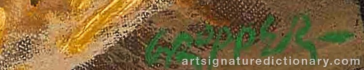 Authentic signature by William GROPPER on Painting/Watercolour artwork