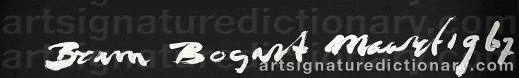 Signature by Bram BOGART