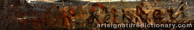 Signature by Charles LEICKERT