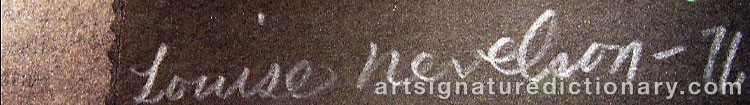Signature by Louise NEVELSON