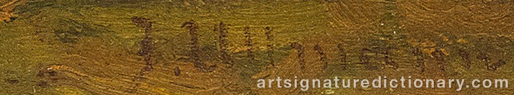 Authentic signature by Josef ULLMANN on Painting/Watercolour artwork