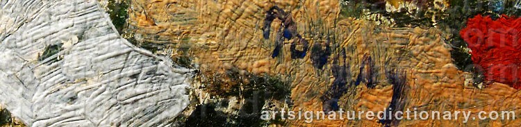 Signature by Ivan Albertovich ‘Jean Pougny’ PUNI