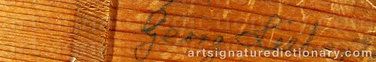 Signature by Georg Emil LIBERT