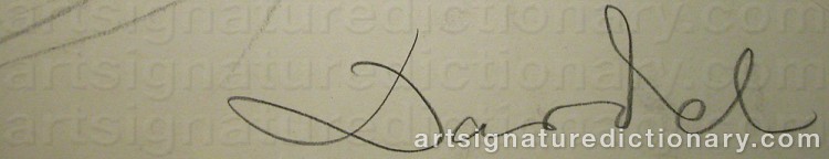 Signature by Nils Von DARDEL
