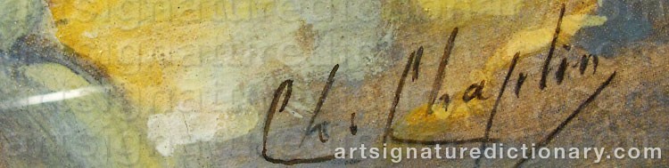Signature by Charles CHAPLIN