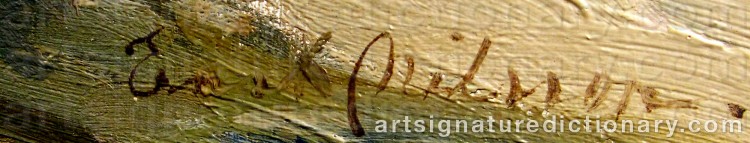 Signature by Ernst NILSSON