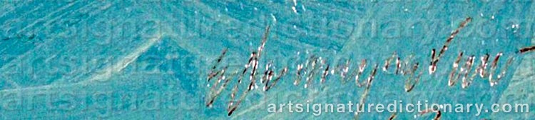 Authentic signature by E. Denney NEVILLE on  artwork