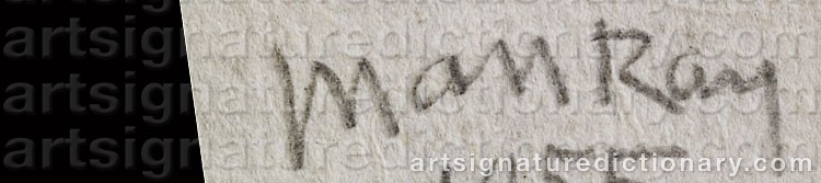 Signature by Man RAY