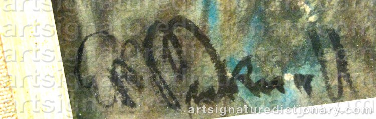 Authentic signature by Ernest Pile BUCKNALL on Painting/Watercolour artwork