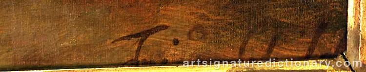 Authentic signature by Friedrich SCHILCHER on  artwork