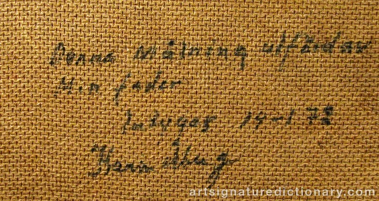 Close-up details showing Pelle ÅBERG signature forgery characteristics