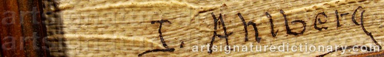 Signature by John AHLBERG