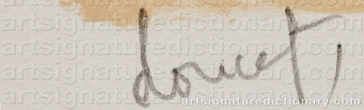 Signature by Jacques DOUCET