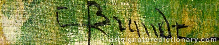 Signature by Carl BRANDT
