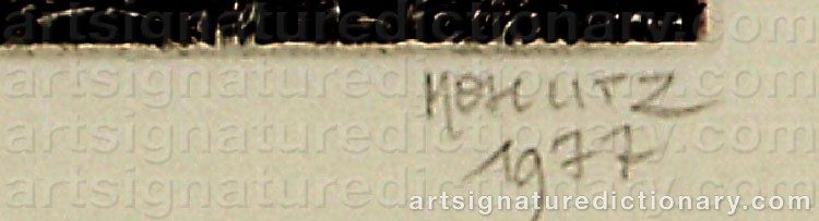 Authentic signature by Phillippe MOHLITZ on Drawing/Graphic/Print artwork