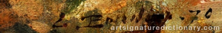 Signature by Eugène Louis BOUDIN