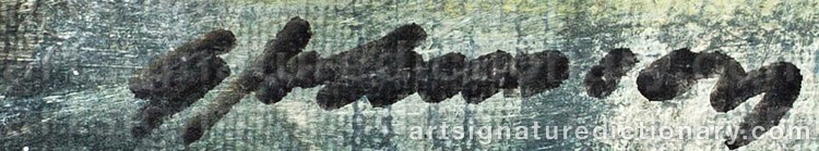Signature by Gunnar JOHNSSON