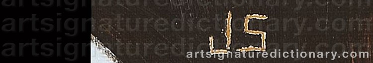 Authentic signature by Jack STRÖM on  artwork