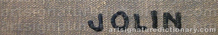 Signature by Einar JOLIN