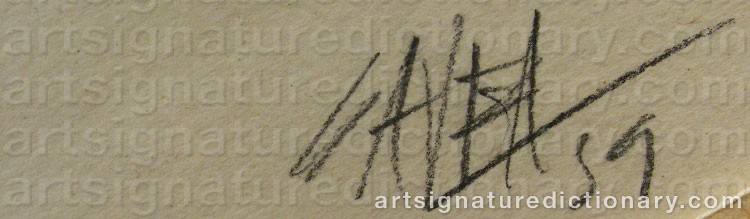 Signature by Antonio SAURA