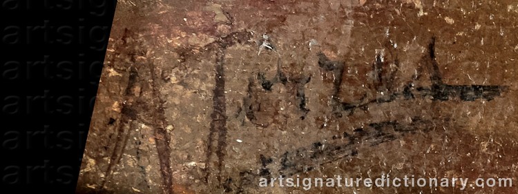 Authentic signature by Antonio Rocchetti TORRES on  artwork