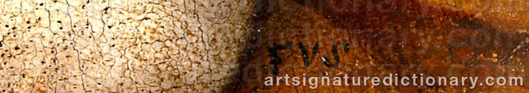 Authentic signature by Floris Gerritsz Van SCHOOTEN on artwork