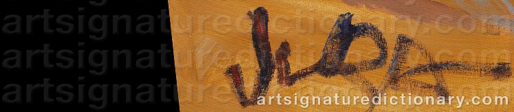 Authentic signature by Juba TUOMOLA on  artwork