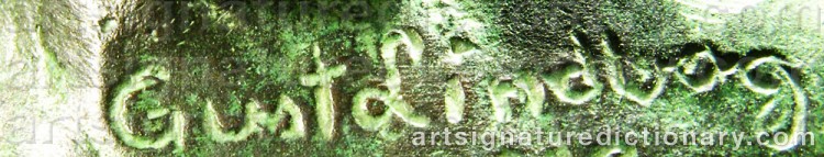 Signature by Gusten LINDBERG