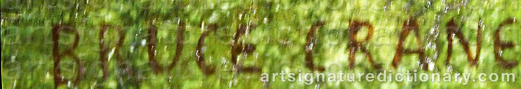 Authentic signature by Bruce CRANE on Painting/Watercolour artwork