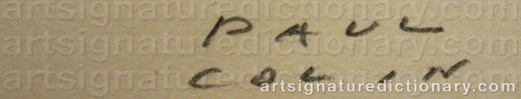 Authentic signature by Paul COLIN on  artwork