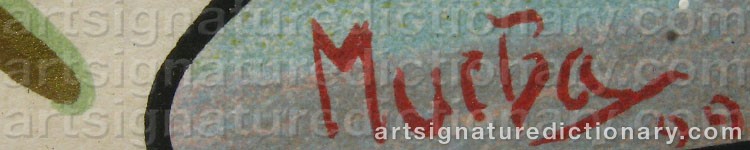 Signature by Alphonse MUCHA